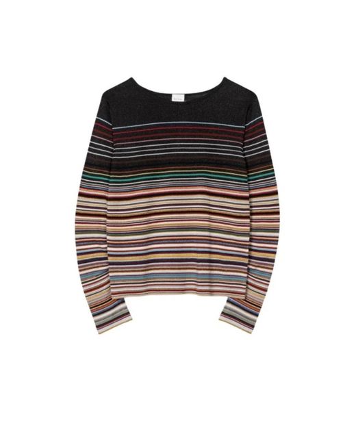 PS by Paul Smith Black Round-Neck Knitwear