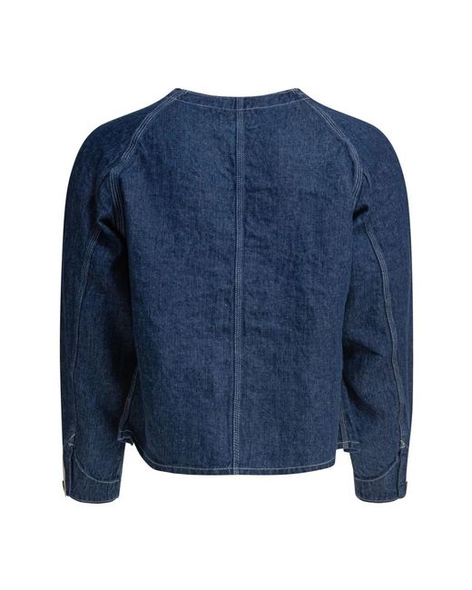 Beams Plus Blaue Denim Engineer Jacke in Blue für Herren