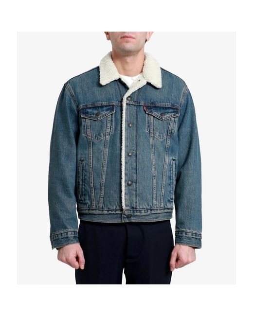 Levi's Jassen ,Blauw ,Denim Denim Jacket in het Blue voor heren