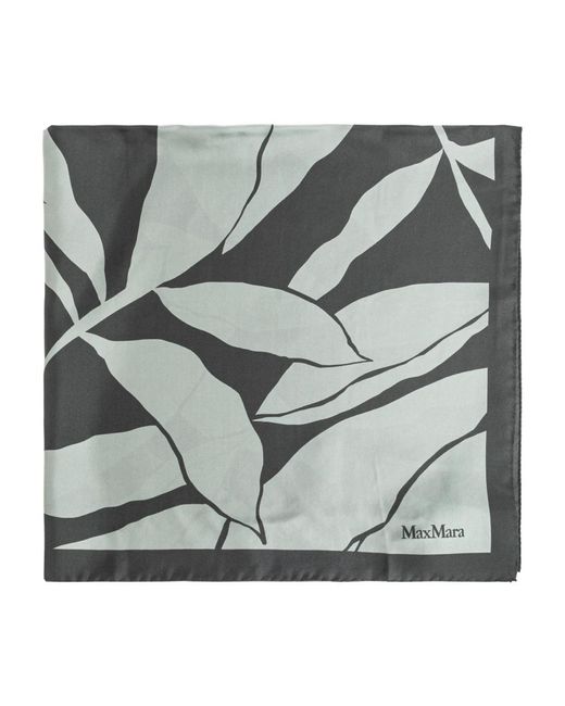 Max Mara Metallic Carre Seidentuch