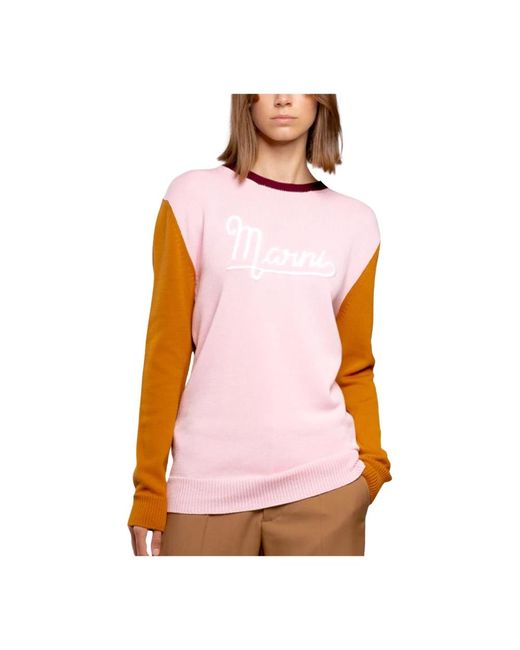 Marni Pink Rundhals-Strickware