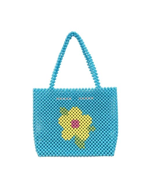 Mc2 Saint Barth Blue Shopping Bags