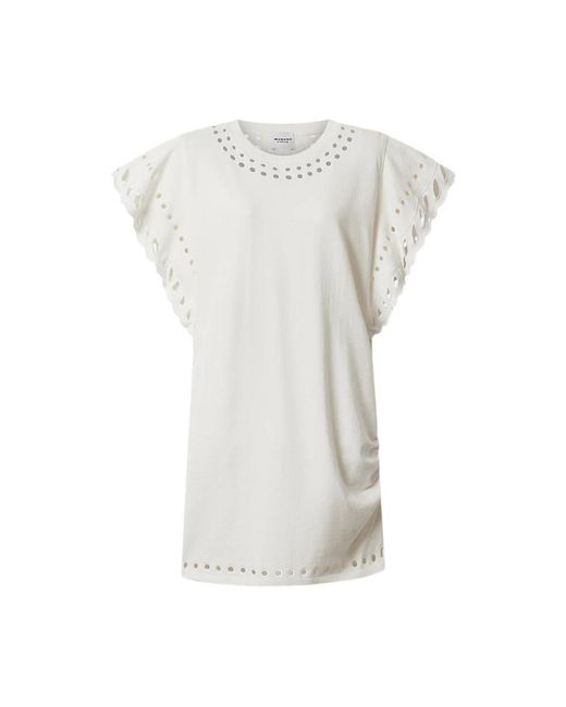 Isabel Marant Tops ,Katoen Orlane Jurk in het White