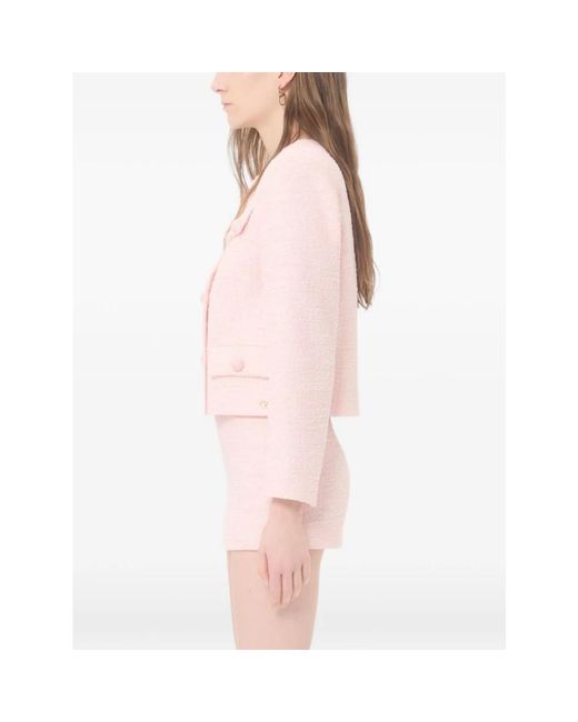 Valentino Pink Tweed Jackets
