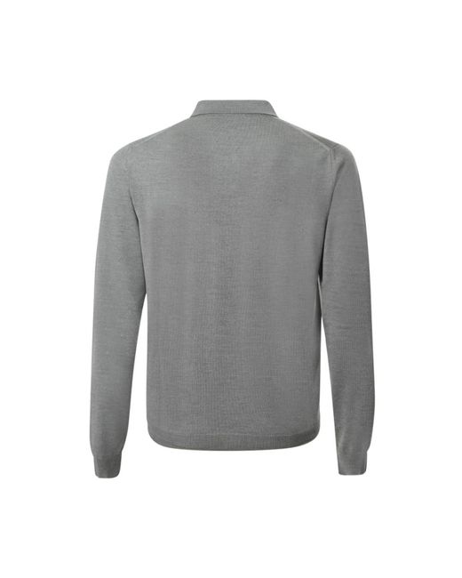 Zanone Gray Polo Shirts for men