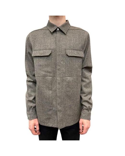 Light Jackets Rick Owens de hombre de color Gray