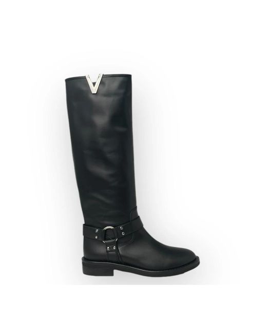 Via Roma 15 Black High Boots