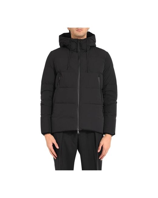 DUNO Black Down Jackets for men