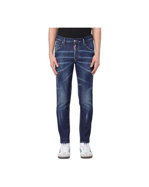 DSquared² Cool Guy Distressed Jeans in Blue für Herren
