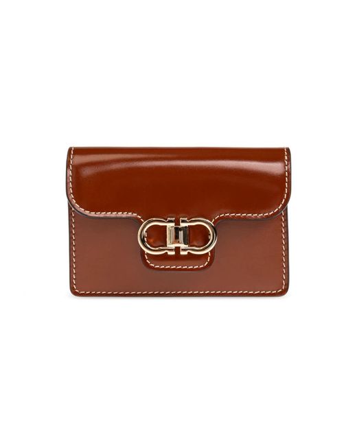 Wallets & Cardholders di Ferragamo in Brown