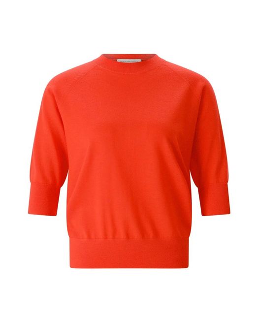 Dries Van Noten Orange Round-Neck Knitwear