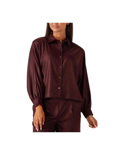 RUBY TUESDAY Overhemden ,Rood ,Wol Rode Pelline Blouse Voor Herfst/Winter in het Red
