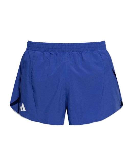 Adidas Fitness ,Blauw ,Polyester Logo Shorts in het Blue voor heren