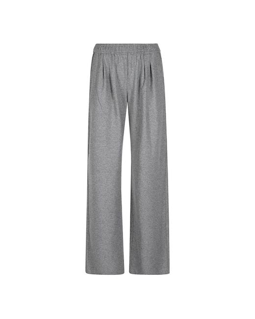 Pinko Gray Wide Trousers