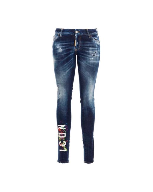 DSquared² Blue Skinny Jeans