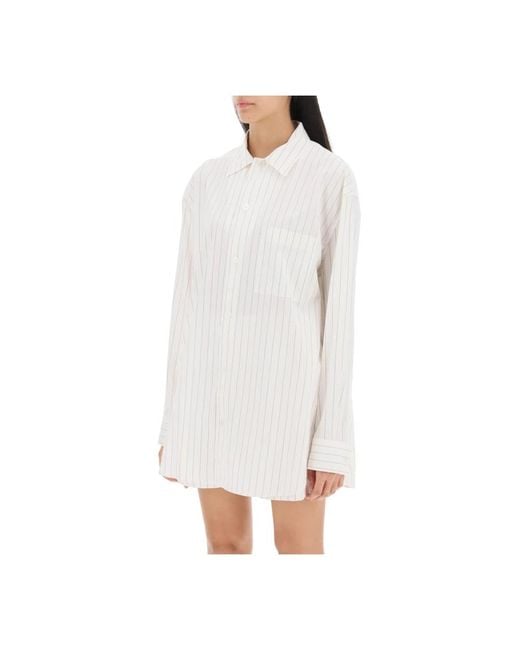 Bottega Veneta White Stilvolles hemd für männer und frauen