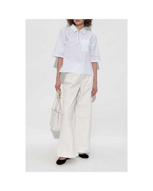 Officine Generale White Hemd mit tasche