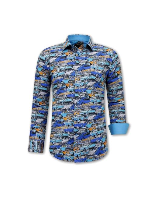 Gentile Bellini Blue Casual Shirts for men
