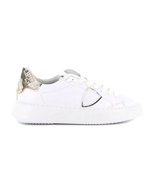 Philippe Model Schoenen ,Wit ,Sneakers in het White