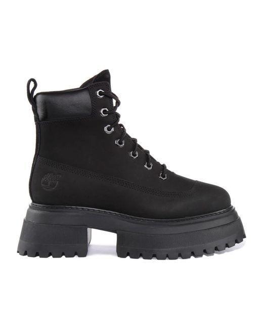 Timberland Black Lace-Up Boots