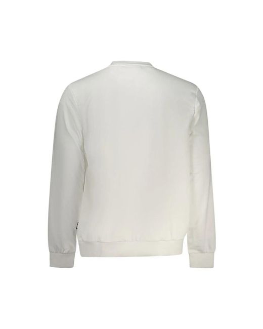 Fila Gray White Polyester Men Sweatshirt for men