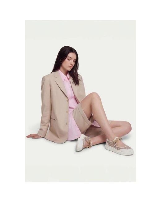 Voile Blanche Metallic Sneakers