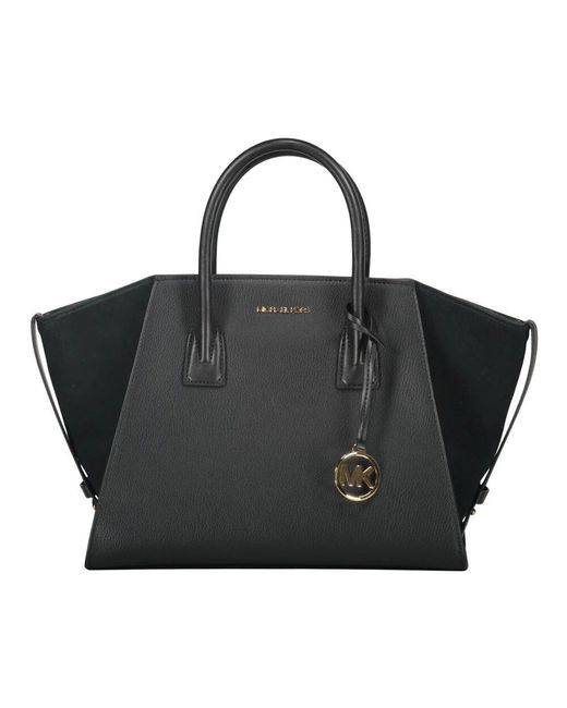 Michael Kors Black Kalbsleder Top-Griff Tasche