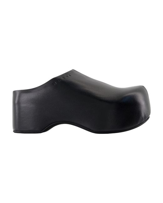 Marni Black Clogs