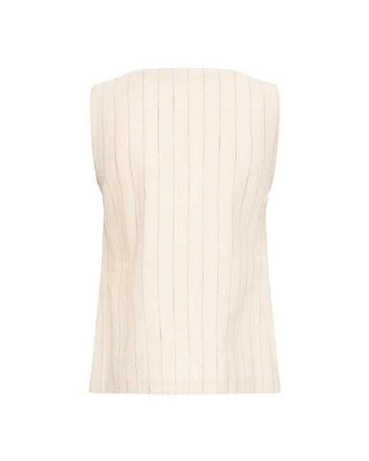 Blouses Ichi de color Natural