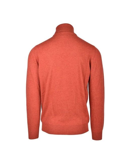 Alpha Studio Red Turtlenecks for men
