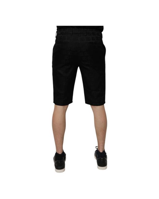 Dolce & Gabbana Black Casual Shorts for men