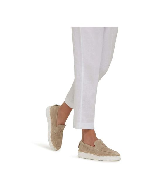 Voile Blanche Natural Loafers for men