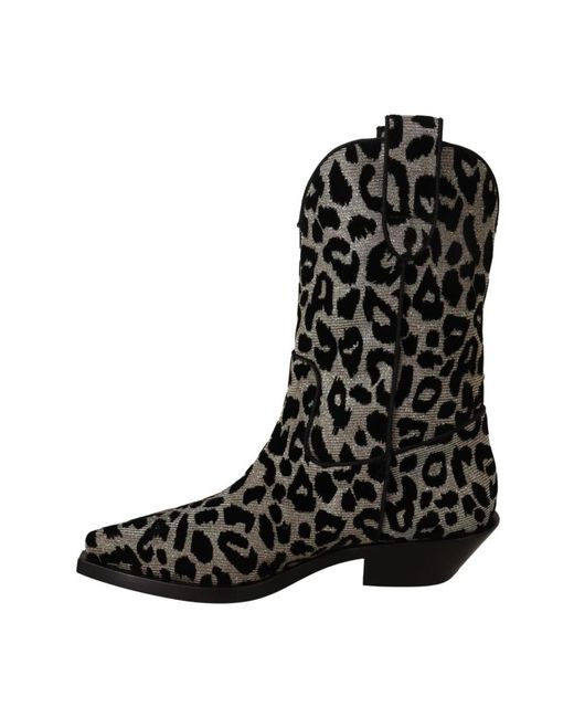 Dolce & Gabbana Black Cowboy & Biker Boots