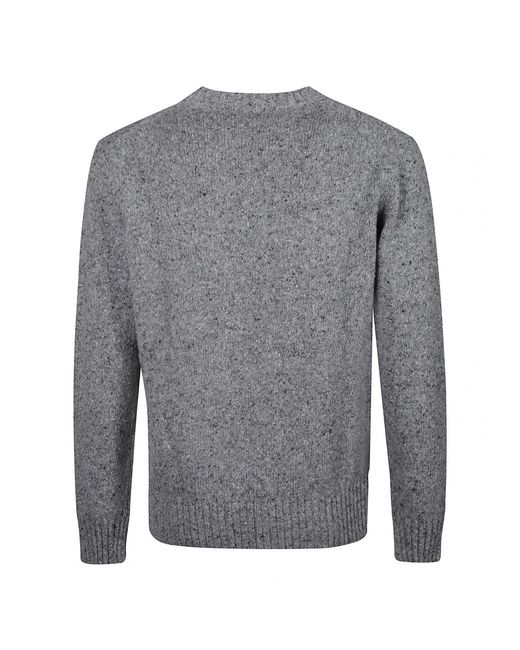 Kangra Feiner Wollpullover Mit Rundhalsausschnitt in Gray für Herren