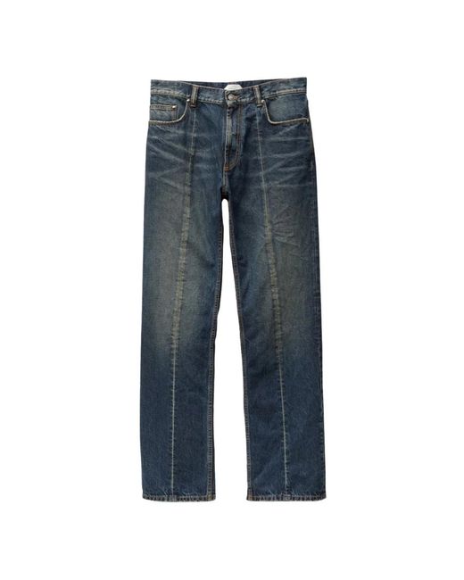 Versace Blue Straight Jeans for men