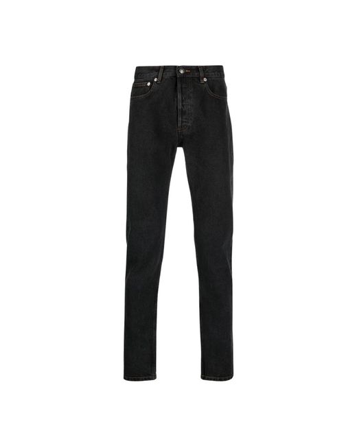 Jeans slim-fit elevano stile di A.P.C. in Black da Uomo