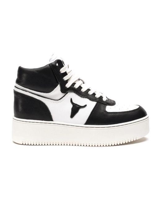 Windsor Smith Black Weiße Low-Top-Sneakers Thrive