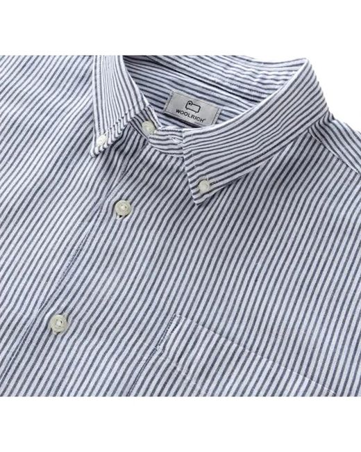 Woolrich Blue Casual Shirts for men