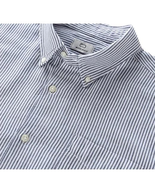 Woolrich Blue Casual Shirts for men