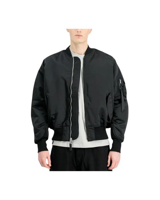 Alpha Industries Black Bomber Jackets for men