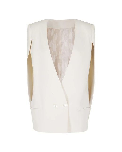 Alberta Ferretti White Vests
