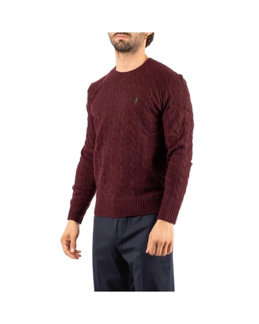 Ralph Lauren Red Round-Neck Knitwear for men
