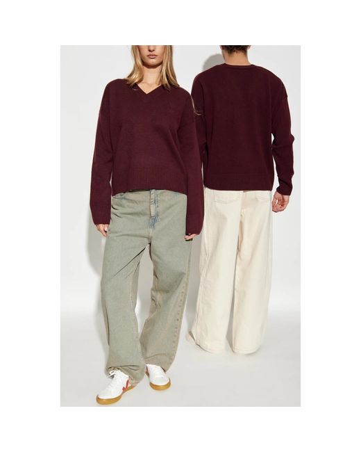 AMI Purple Wollpullover