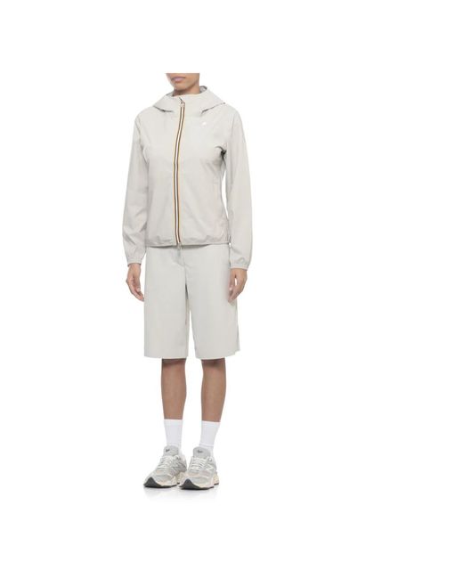 K-Way Hooded Jacket in het Gray