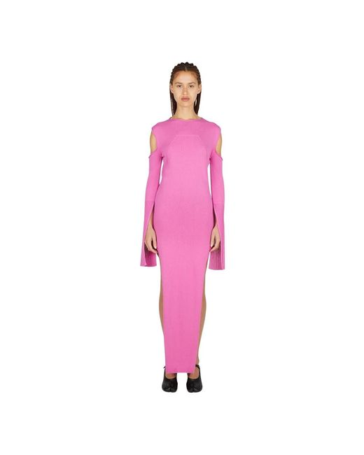 Rick Owens Pink Knitted Dresses