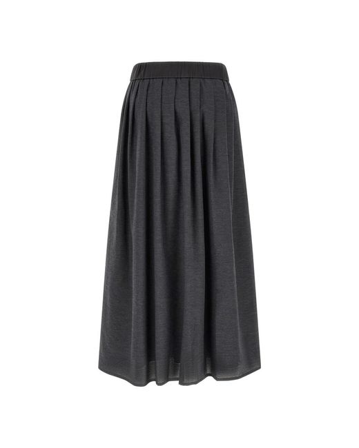 Peserico Gray Midi Skirts