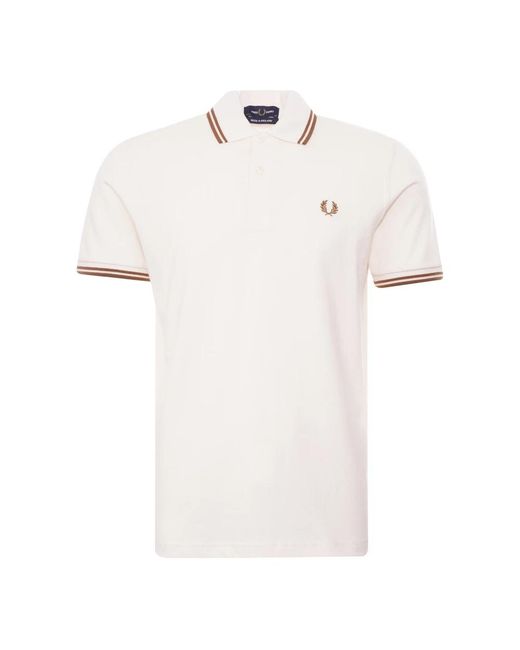 Fred Perry M12 Polo in het White voor heren
