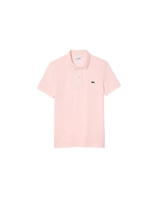 Lacoste Tops ,Roze ,Roze Slim Fit Polo Shirt in het Pink voor heren