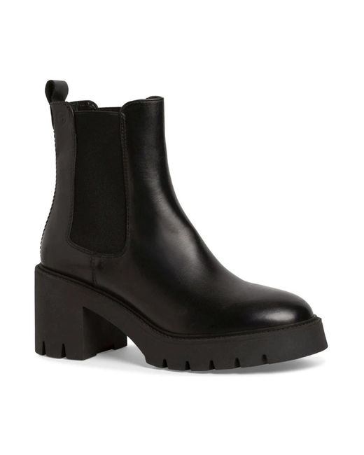 Tamaris Black Heeled Boots