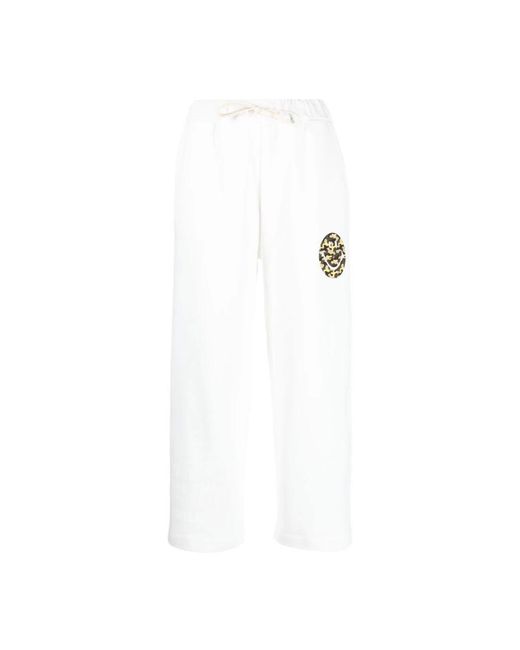 Joshua Sanders White Wide Trousers